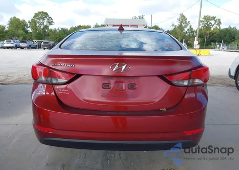 2016 Hyundai Elantra Se from USA, damaged, VIN 5NPDH4AE8GH751114